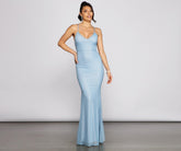 Linda – Formelles Glitzerkleid mit Rüschen